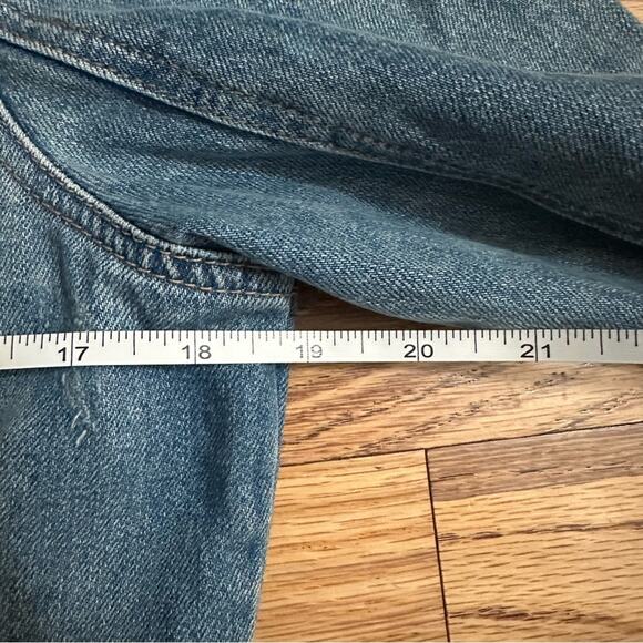 Blank NYC Heavily Distressed Denim Jean Jacket, Medium Wash, Small - Picture 15 of 16